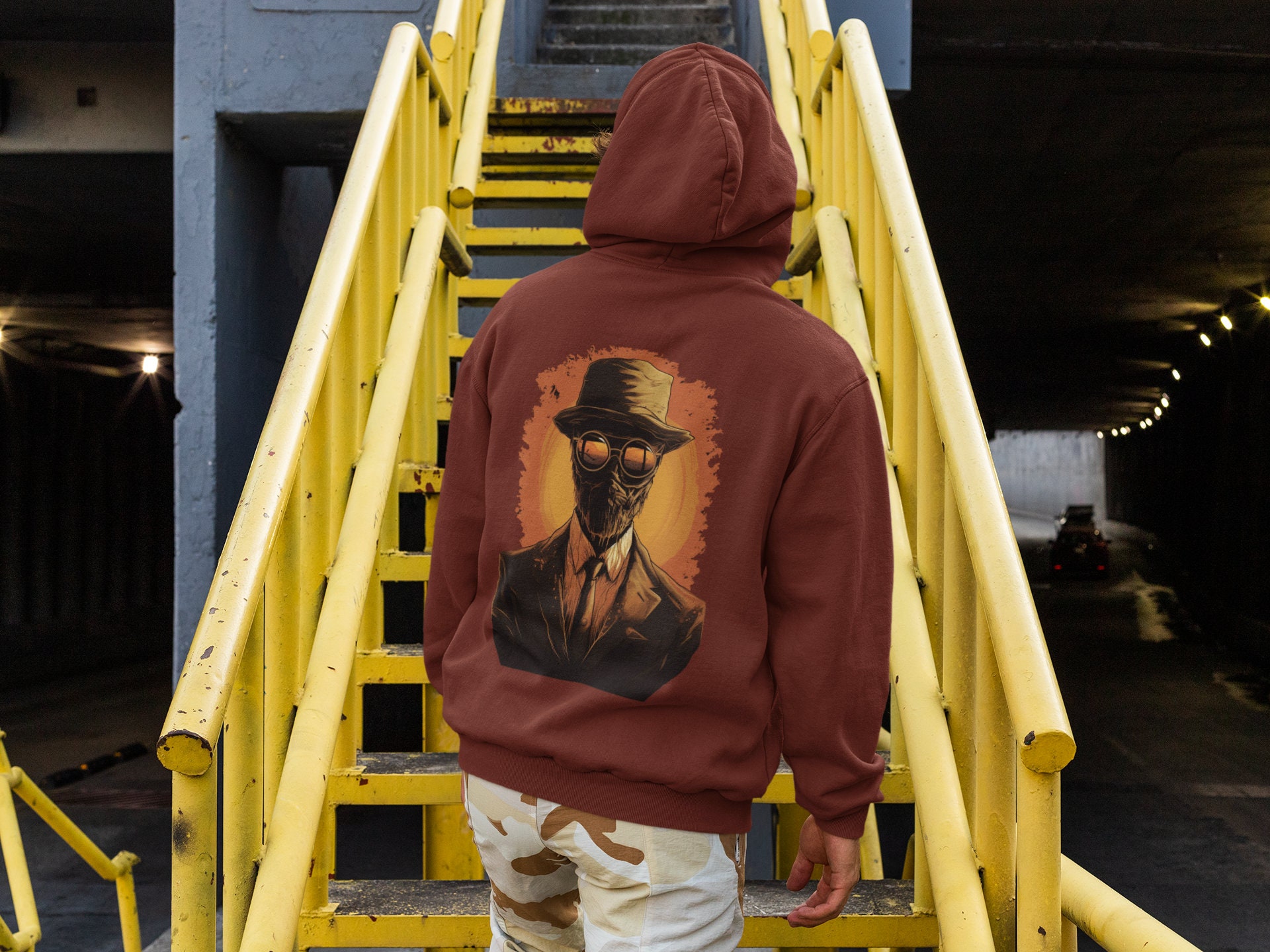 【TWN】★男女兼用★INVISIBLE MAN HOODIE THE INVISIBLE MAN Licensed Hooded Sweatshirt Heather Hoodie