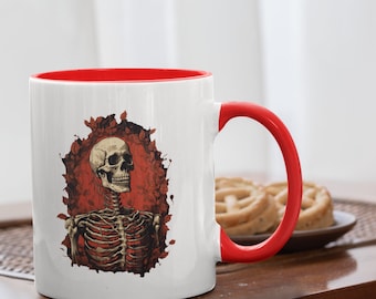 Accent Coffee Mug, 11oz - Skeleton