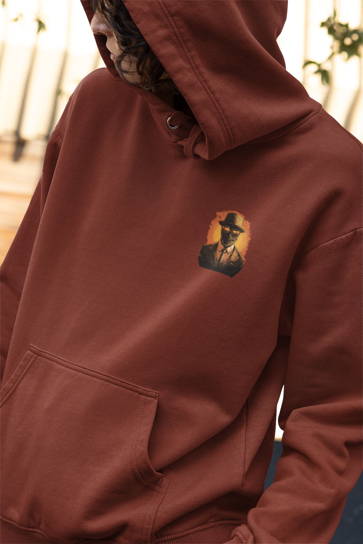Invisible Man Pullover Hoodie, Trendy Sweatshirt With Custom