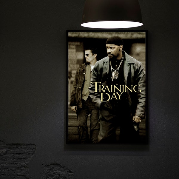 Training Day (2001) Movie Poster Movie Print, Hip Hop Movie Posters, Wall Art, Room Decor, Home Decor, Office Decor, Gifts