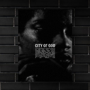 City Of God (2002) Movie Poster Movie Print, Hip Hop Movie Posters, Wall Art, Room Decor, Home Decor, Office Decor, Gifts