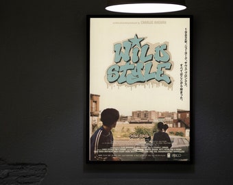 Wild Style (1983) Movie Poster Movie Print, Hip Hop Movie Posters, Wall Art, Room Decor, Home Decor, Art Poster For Gift, Office Decor