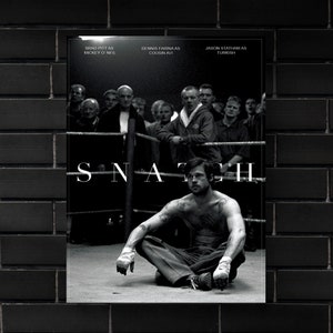 Snatch (2000) Movie Poster Movie Print, Hip Hop Movie Posters, Wall Art, Room Decor, Home Decor, Office Decor, Gifts