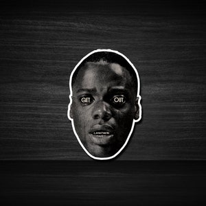 Get Out (2017) 3x3&quot; Movie Sticker, Movie Print, Hip Hop Movie Stickers, Sticker Art, Room Decor, Home Decor, Stickers For Gift