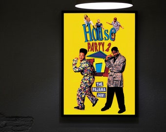 House Party 2 (1991) Impressão de pôster de filme, pôsteres de filmes de hip hop, arte de parede, decoração de quarto, decoração de casa, pôster de arte para presente, decoração de escritório