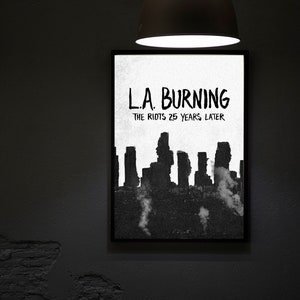 L.A. Burning (2017) Movie Poster Movie Print, Hip Hop Movie Posters, Wall Art, Room Decor, Home Decor, Office Decor, Gifts
