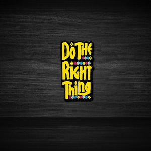 Do The Right Thing (1988) 3x3&quot; Movie Sticker, Movie Print, Hip Hop Movie Stickers, Sticker Art, Room Decor, Home Decor, Stickers For Gift