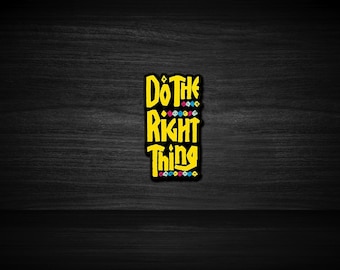 Do The Right Thing (1988) 3x3" Movie Sticker, Movie Print, Hip Hop Movie Stickers, Sticker Art, Room Decor, Home Decor, Stickers For Gift