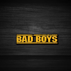 Bad Boys (1995) adesivo film 3x3", stampa film, adesivi film hip hop, arte adesiva, arredamento della camera, arredamento della casa, adesivi per regalo