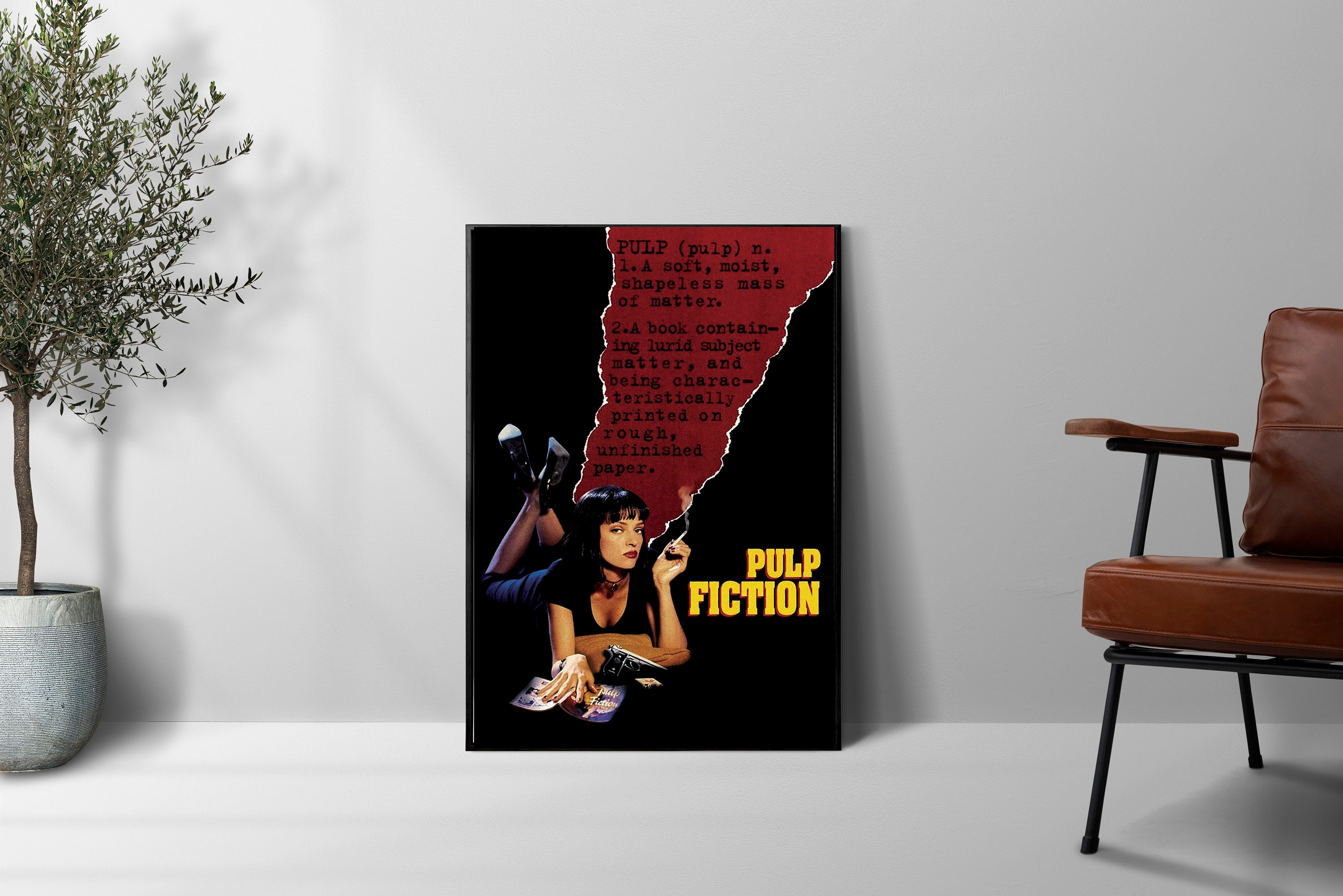 Pulp Fiction (1994) Movie Poster Movie Print, Hip Hop Movie