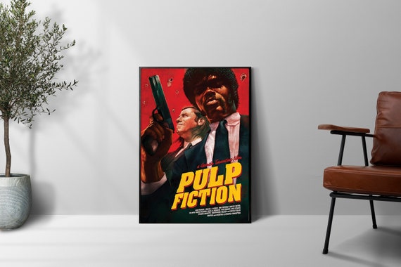Pulp Fiction (1994) Movie Poster Movie Print, Hip Hop Movie
