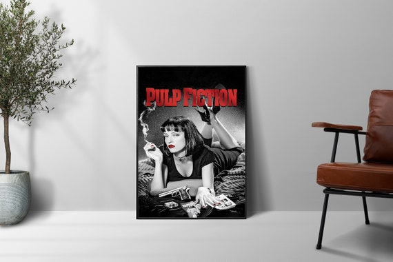 Pulp Fiction (1994) Movie Poster Movie Print, Hip Hop Movie