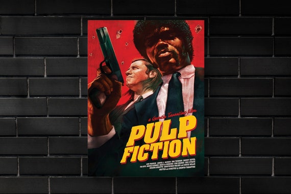 Pulp Fiction (1994) Movie Poster Movie Print, Hip Hop Movie
