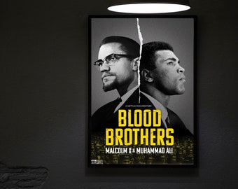 Blood Brothers (2022) Impressão de pôster de filme, pôsteres de filmes de hip hop, arte de parede, decoração de quarto, decoração de casa, pôster de arte para presente, decoração de escritório