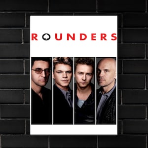 Rounders (1998) Movie Poster Movie Print, Hip Hop Movie Posters, Wall Art, Room Decor, Home Decor, Office Decor, Gifts