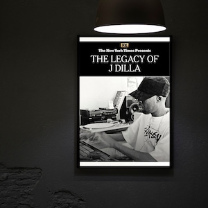 The Legacy Of J-Dilla (2023) Movie Poster Movie Print, Hip Hop Movie Posters, Wall Art, Room Decor, Home Decor, Office Decor, Gifts