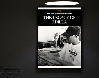 レガシー・オブ・J・ディラ（2023）映画ポスター映画プリント、ヒップホップ映画ポスター、ウォールアート、部屋の装飾、家の装飾、オフィスの装飾、ギフト