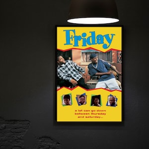 Friday (1995) Movie Poster Movie Print, Hip Hop Movie Posters, Wall Art, Room Decor, Home Decor, Art Poster For Gift, Office Decor