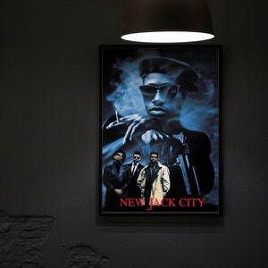 New Jack City (1991) Movie Poster Movie Print, Hip Hop Movie Posters, Wall Art, Room Decor, Home Decor, Art Poster For Gift, Office Decor