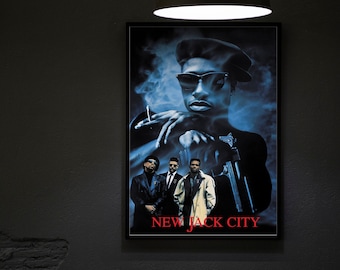 New Jack City (1991) Movie Poster Movie Print, Hip Hop Movie Posters, Wall Art, Room Decor, Home Decor, Art Poster For Gift, Office Decor