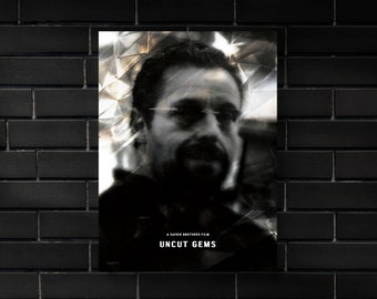 Uncut Gems (2019) Movie Poster Movie Print, Hip Hop Movie Posters