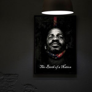El nacimiento de una nación (2016) Cartel de la película Impresión de la película, carteles de películas de hip hop, arte de la pared, decoración de la habitación, decoración del hogar, decoración de la oficina, regalos