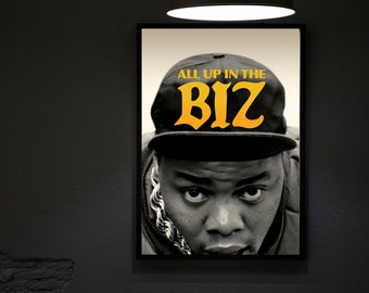 オール・アップ・イン・ザ・ビズ（2022）映画ポスター映画プリント、ヒップホップ映画ポスター、ウォールアート、部屋の装飾、家の装飾、オフィスの装飾、ギフト