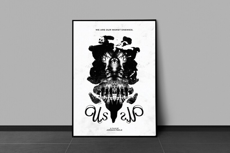 Us (2019) Movie Poster Movie Print, Hip Hop Movie Posters, Wall Art