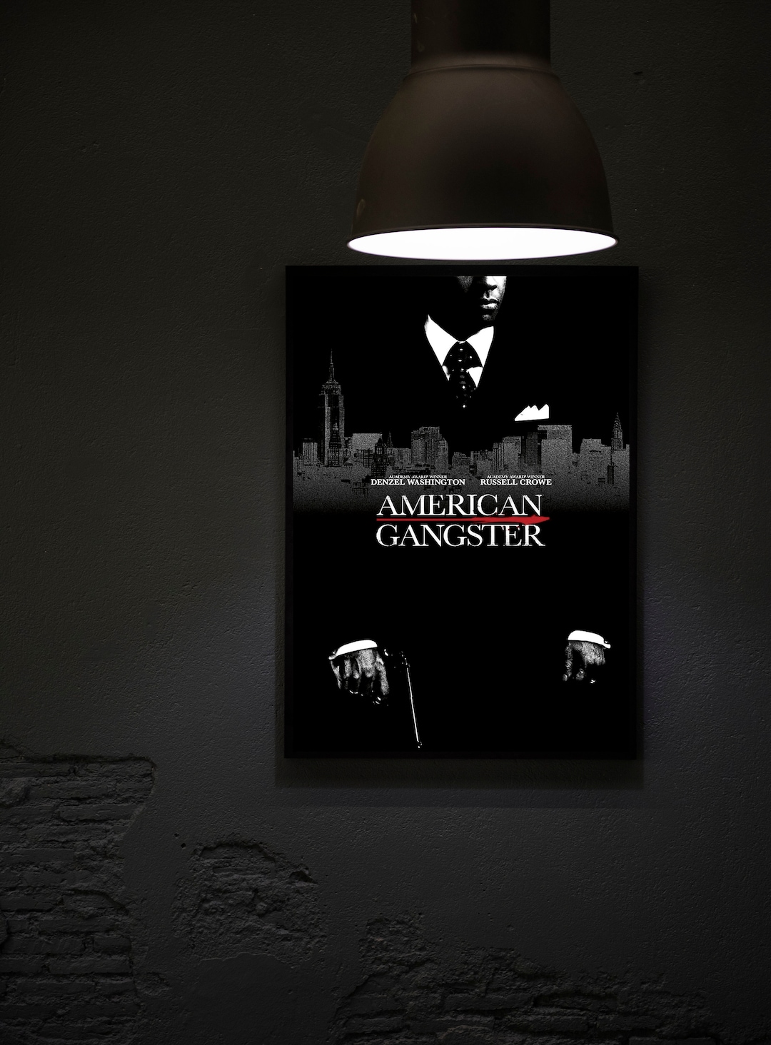 American Gangster Movie Poster, American Gangster Classic Vintage Movie Poster American Gangster Film Poster Canvas Cloth Poster 1 3