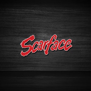 Scarface (1983) 3x3&quot; Movie Sticker, Movie Print, Hip Hop Movie Stickers, Sticker Art, Room Decor, Home Decor, Stickers For Gift