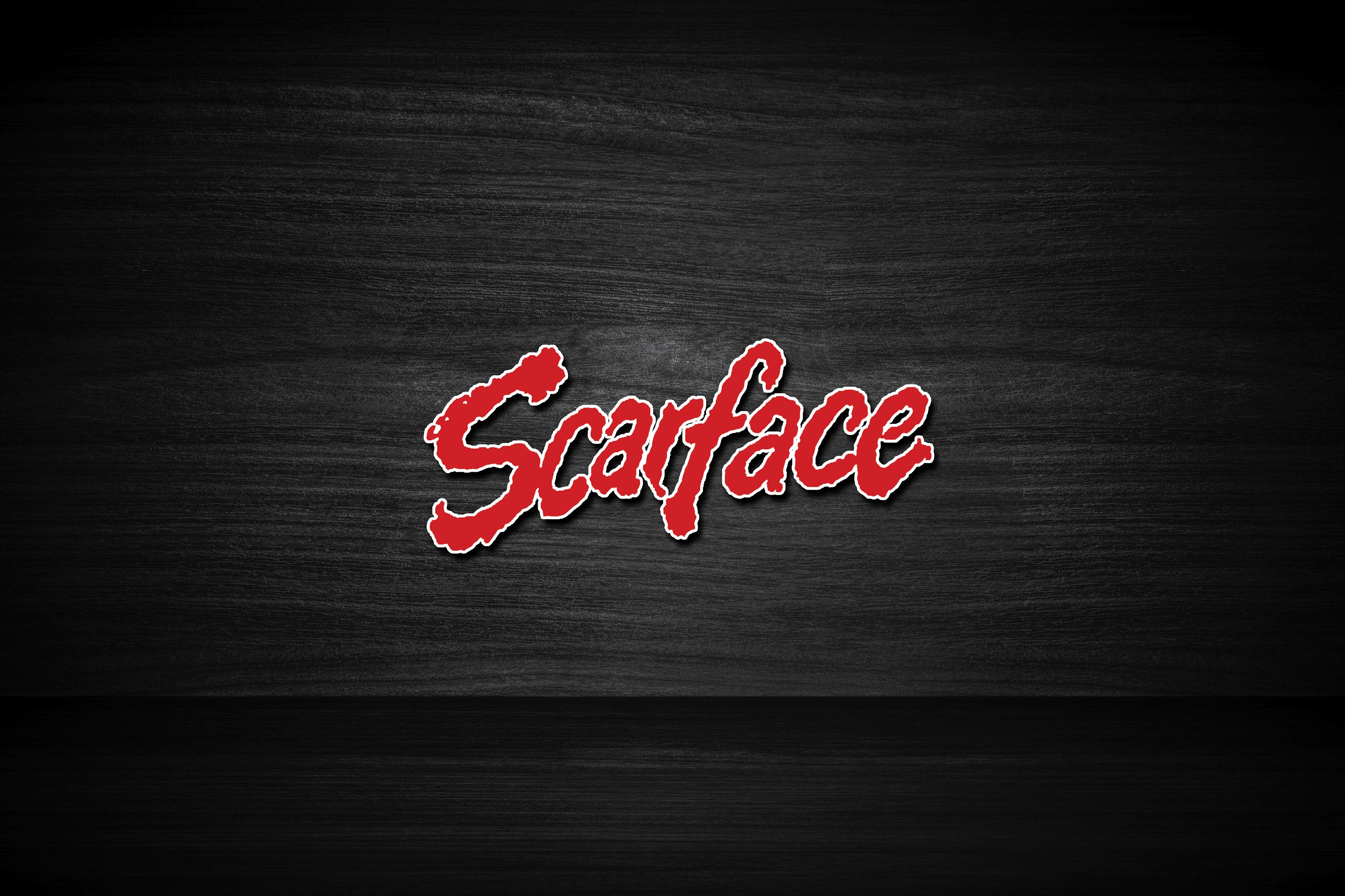 Scarface Sticker Name Scarface (1983) 3x3