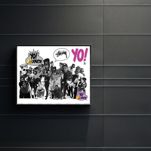 Yo! MTV Raps (1988) Film Poster Film Druck, Hip Hop Film Poster, Wandkunst, Raum Dekor, Wohnkultur, Kunst Poster für Geschenk, Büroeinrichtung