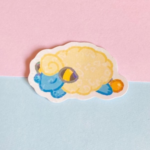 Mareep Pocket Monsters Holografisk 4 cm Vattentät Klistermärke