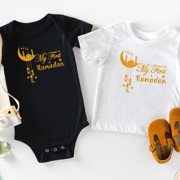 Islamic Baby Eid Mubarak Baby Bodysuit, My First Ramadan Muslim Baby Outfit, Ramadan Baby Shower, Ramadan Baby Clothes,Newborn Ramadan Gift