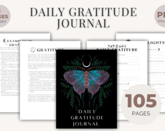 Daily Gratitude Journal / Journal Gratitude Quotidien / Canva / IPad / Goodnotes