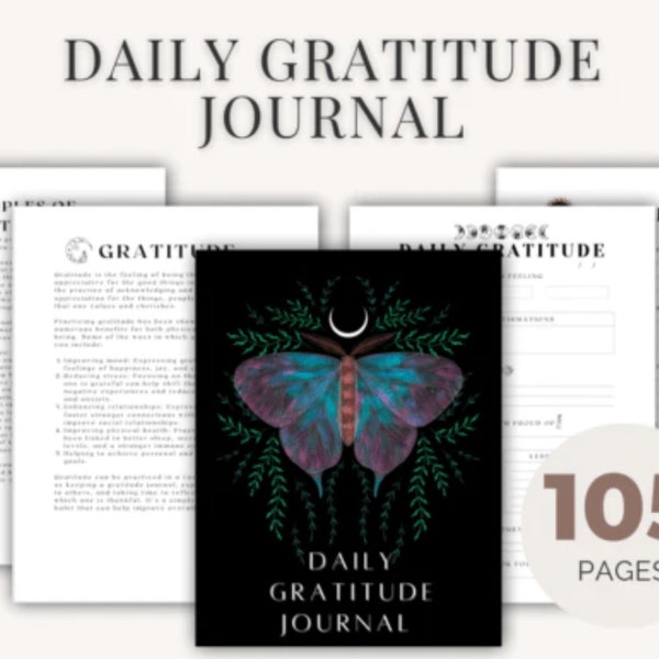 Daily Gratitude Journal / Journal Gratitude Quotidien / Canva / IPad / Goodnotes
