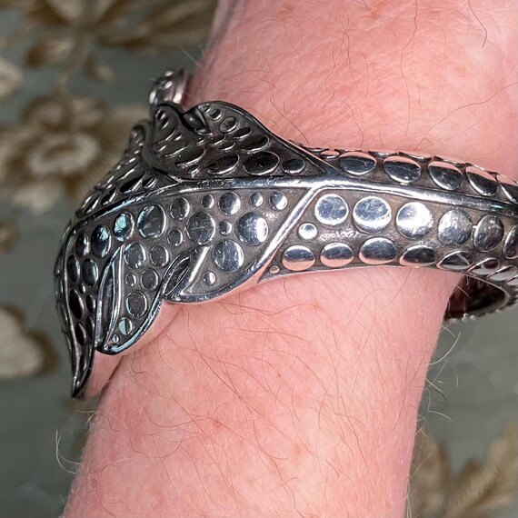 John Hardy Sterling Silver Leaf Cuff Bracelet - image 10
