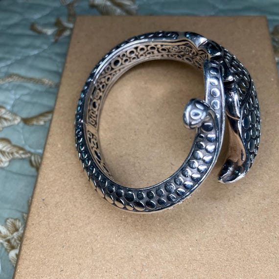 John Hardy Sterling Silver Leaf Cuff Bracelet - image 7