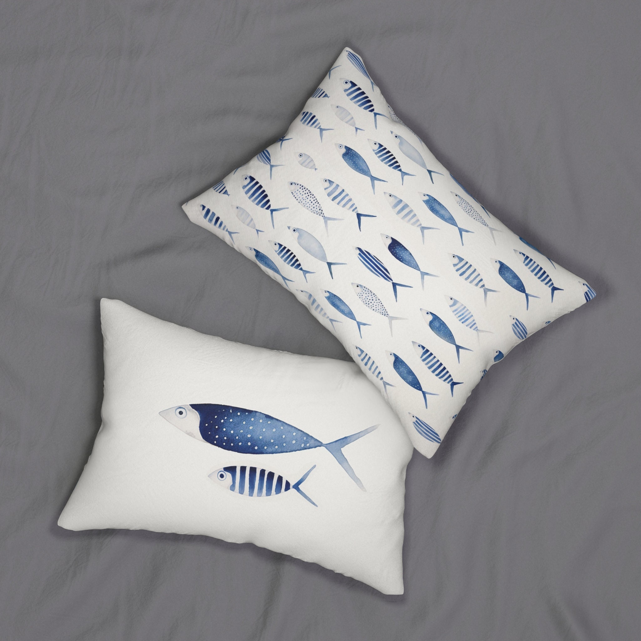 Buy Fish Throw Pillow, Applique Pillow, Beach Pillows, Beach Decor