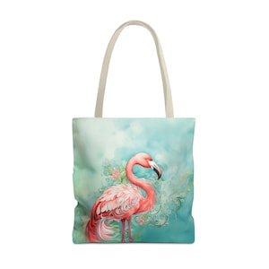 Rosa Flamingo-Einkaufstasche, Einkaufstasche im antiken Stil, Küstentasche, Bootstasche, wiederverwendbare Tasche, Büchertasche, Einkaufstasche, Pooltasche, Geschenk für Mama