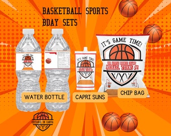 Basketball Birthday Set Basketball Theme Sports Fun and Editable