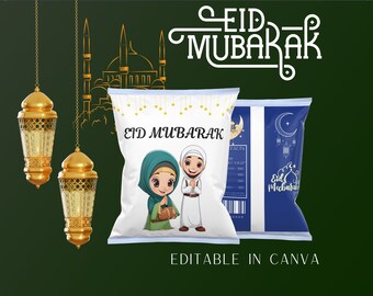 Eid Mubarak Chip Bag Eid Al Fitr Chip Bag Giveaways