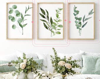Set of 3 Enchanting Boho Wall Arts - A touch of Bohemian Elegance for your Home