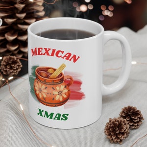 Mexican Xmas,Mexican Mug,Mexican coffee,Mexicano,Regalos en español,Mexican food,Mexican dishes,spanish mug,Mexican kitchen,Mexican Chistmas