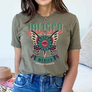 Jalisco t shirt, woman&#39;s Jalisco t shirt, Mexicana, Tapatia, Mexico shirt, gifts for Mexicans, Tapatio, Jalisco, Mexican art,mexican t shirt