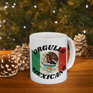 Mexican Christmas Ceramic Mug,Mexican Xmas,Mexican,Mexicano,Mexicana,Mexico Indigenous,Mexican food,Mexican dishes,Taza de Cafe,Mexican cup