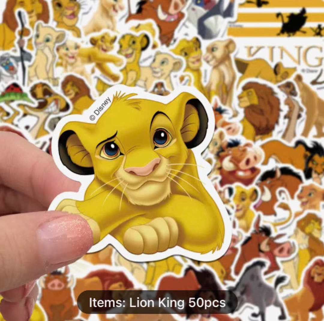 Lion King Stickers Simba Stickers 50 Stickers Free Etsy