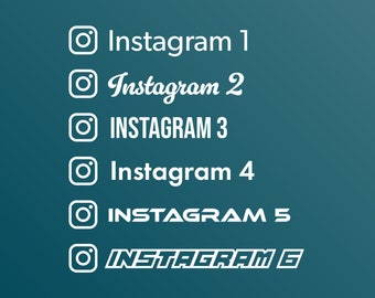 Personalisierter Instagram Aufkleber, Aufkleber für Auto, Motorrad usw.