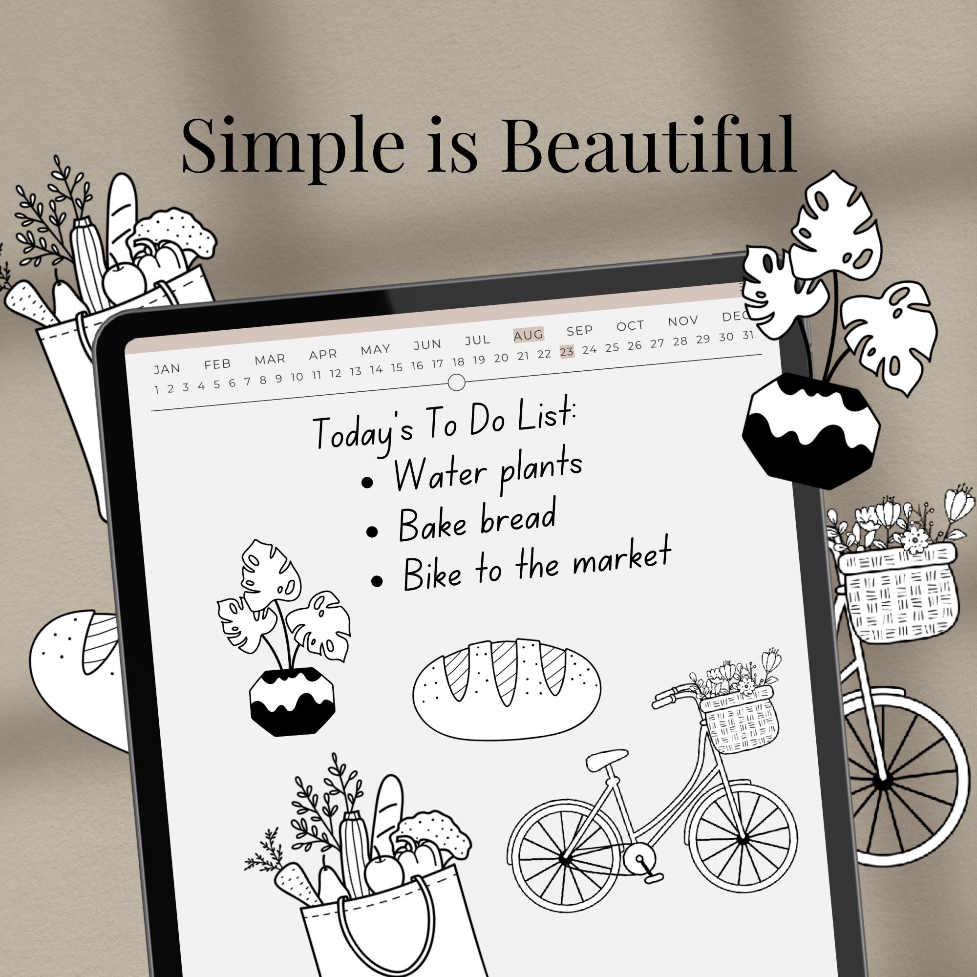 Cottagecore Digital Stickers | Goodnotes Planner Decorations (PNG ...