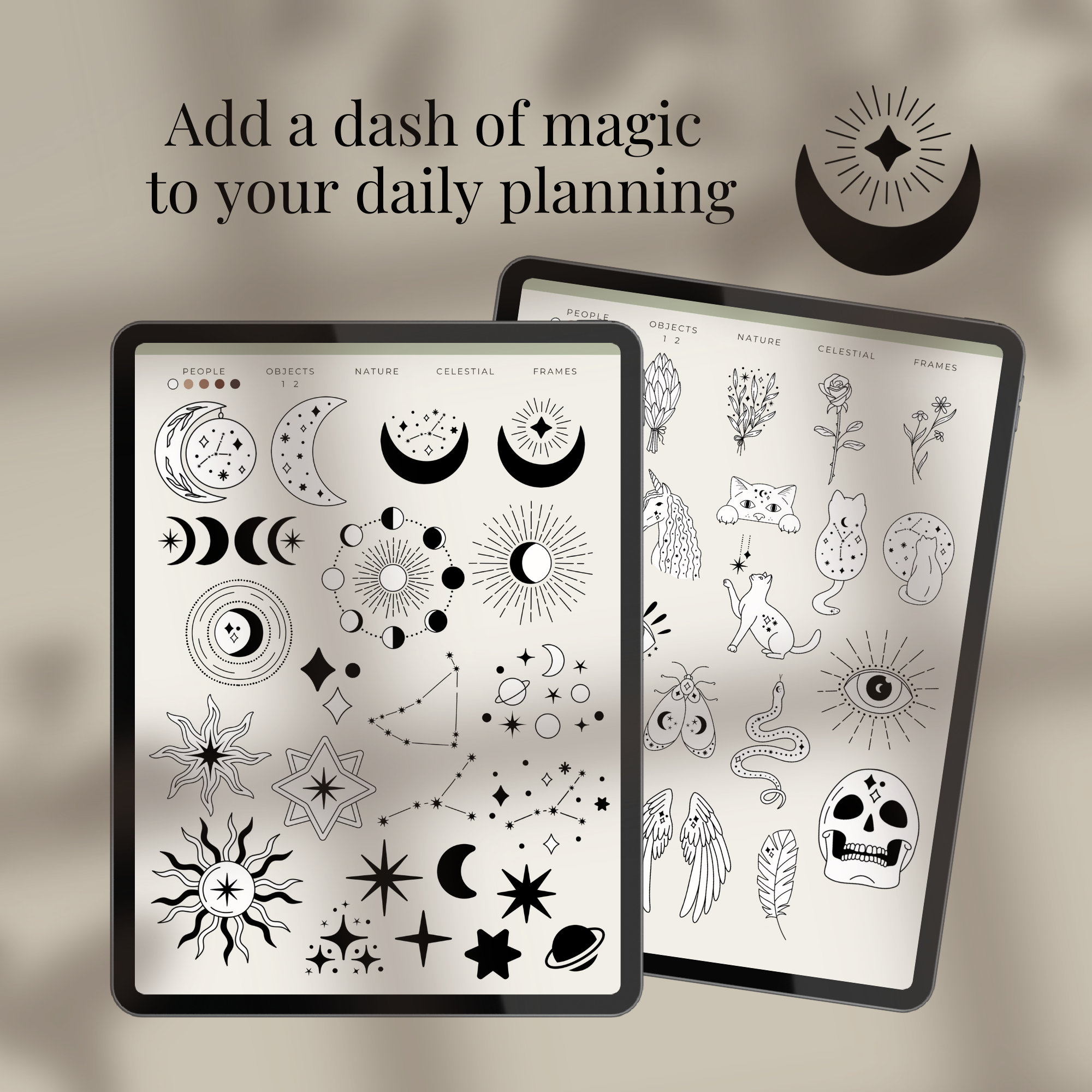 Witchy Digital Stickers for Goodnotes Witch Goodnotes Stickers